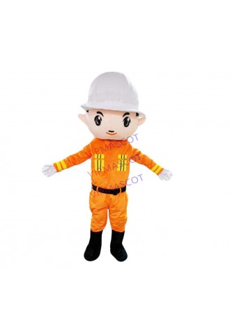 Fireman Mascot Costume Fancy Dress Cosplay Theme Mascotte Cartoon Character Mascot Adult Size New Arrival Free Shipping