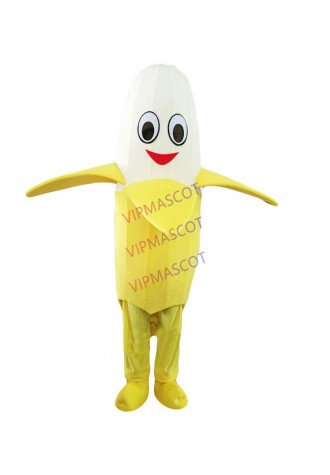 New Quality Adult Size Banana Mascot Costume Fruit War Mascot for Halloween Party Costumes Festival Carnival Cartoon Mascot