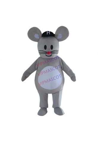 Grey Mouse Costume Cosplay Outfits Adult Size Cartoon Mascot costume For Carnival Festival Commercial Dress