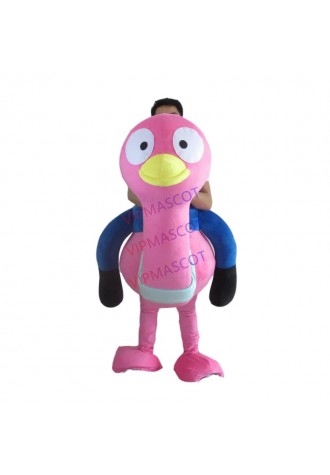 Ride on Ostrich Custom Mascot Costume Adult Cartoon Cosplay Costume With Fan Inside Head For Commercial Advertising promotion