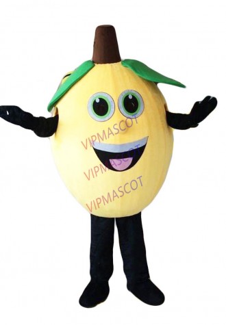 Yellow Lemon Mascot Costumes Fruit Mascot Costumes Halloween Costumes Chirstmas Party Adult Size Fancy Dress