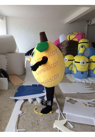 Yellow Lemon Mascot Costumes Fruit Mascot Costumes Halloween Costumes Chirstmas Party Adult Size Fancy Dress