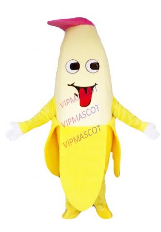 New Revised Version Sweety Fruit Banana Halloween Cosplay Adult Fruit Mascot Costume Holiday Special Clothing Free Shipping