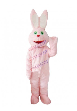 Cosplay Costumes Rabbit Mascot Costume Pink Rabbit Hare Easter Adult Size Mascot