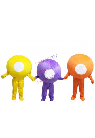 Friendly Billiard Ball Carom Mascot Costume Mascota Fancy Dress with Round White Face Black Numbers Mascot Costumes for Sale