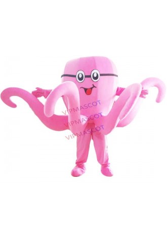 Pink Octopus Mascot Costume Custom Fancy Costume Ocean Animal Anime Mascotte Theme Fancy Dress Halloween Carnival Party Events