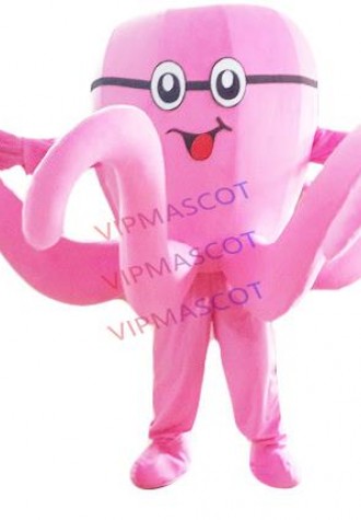 Pink Octopus Mascot Costume Custom Fancy Costume Ocean Animal Anime Mascotte Theme Fancy Dress Halloween Carnival Party Events