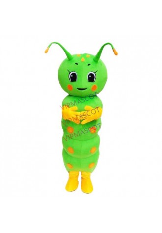 Green Carpenterworm Mascot Costume Cartoon Character Mascotte Adult Apparel Halloween Fancy Dress Christmas Cosplay Outfit