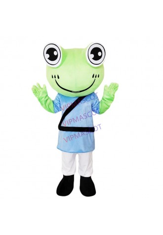 Frog Mascot Costume Cartoon Character Plush Mascot Costumes for Christmas Halloween Birthday Party Adult Suit Advertising Dress