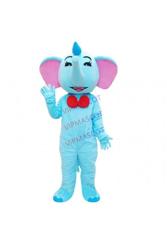 New Style Blue Elephant Mascot Costume Great Professional Quality for Adult Halloween Purim Party Fancy Dress