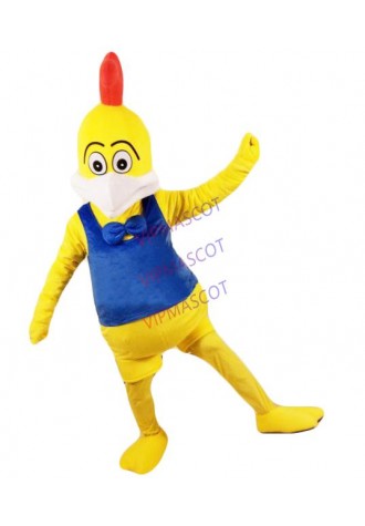 New Rooster Mascot Costume Yellow Chicken Costume Halloween Christmas Funny Animal Mascot Clothing Adult Size