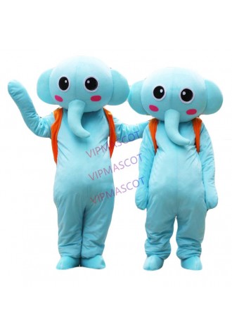 New Blue Elephant Mascot Costume Cartoon Suit Mascot Cartoon Character Costume Christmas Party Suit Fancy Dress