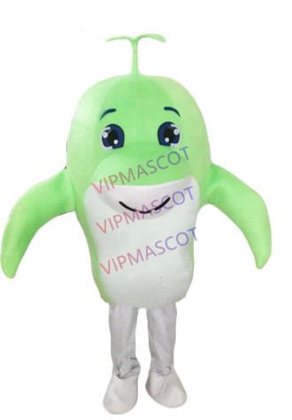 New Hot Sale Green Dolphin Fancy Dress Party Dress Adult Character Halloween Cosplay Mascot Costume