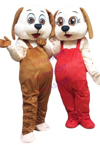 Dog Mascot Character Costume Mascotte Costume Fancy Dress Suit Cartoon Mascot Apparel