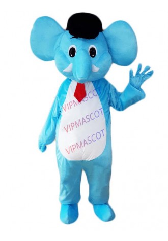 New Elephant Mascot Costume Blue Elephant Mascotte Mascot Cartoon Character Costume Christmas Party Suit Fancy Dress