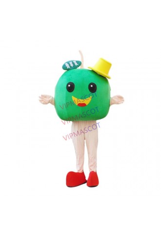 Red Green Apple Mascot Costume Cartoon Character Carnival Stage Prop Fruit Cosplay Adverstising Costume
