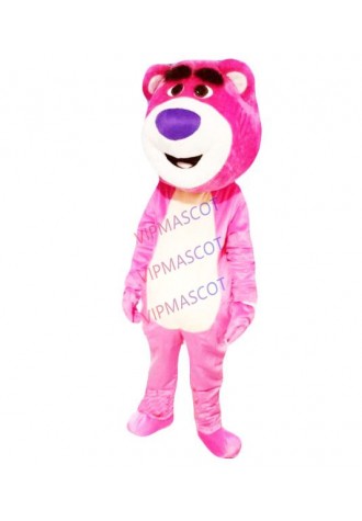Pink Martha Bear Mascot Coutume Custom Fancy Dress Cartoon bear Mascot Halloween Masquerade Performance Costume aldut size