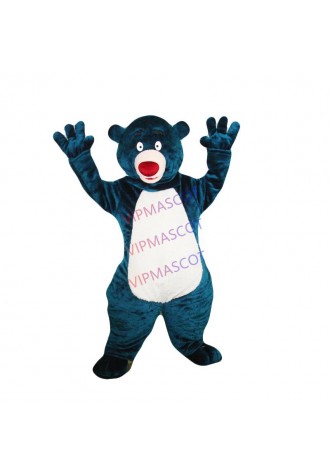Blue bear cartoon costume adult size mascot costume ball mascot