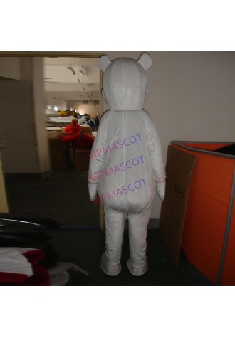 mascot White bear cartoon character mascot costume costume ball mascot