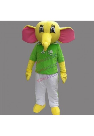 Yellow Elephant Mascot Costume Cartoon Costum Online