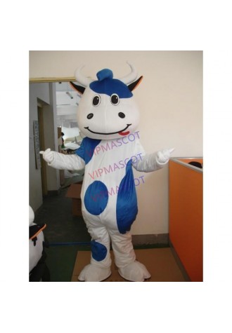 Blue Cattle Mascot Costume Online