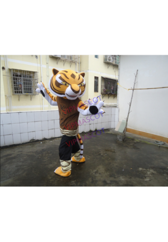Cartton Kungfu Tiger Mascot Costume