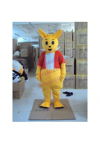 Yellow Kangaroo Mascot Costume