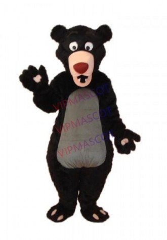 Long-haired Black Bear Mascot Adult Costume Online