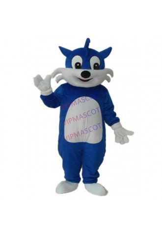 Blue Cat Mascot Adult Costume Online