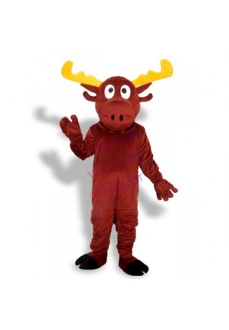 Chirstmas Reindeer Adult Mascot Costume Online