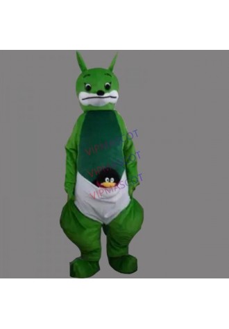 Green Kangaroo Mascot Costume