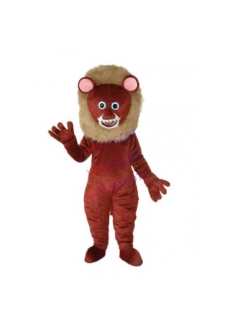 Dark Brown Lion Mascot Adult Costume