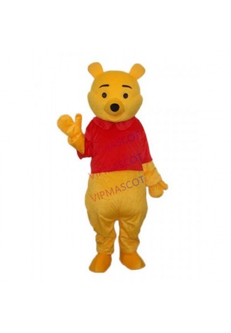 Second Version Pooh Bear Mascot Adult Costume Cheap