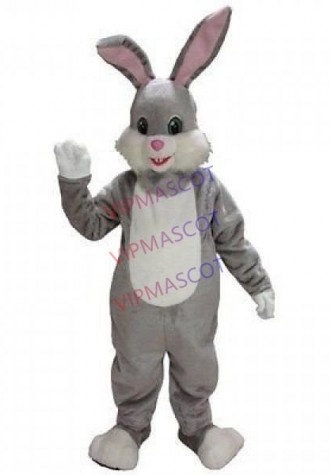 Gray Rabbit Mascot Costume