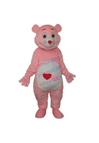Red Heart Bear Mascot Adult Costume Cheap