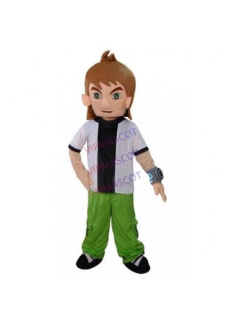Ben 10 Cartoon Mascot Costume Adult Size