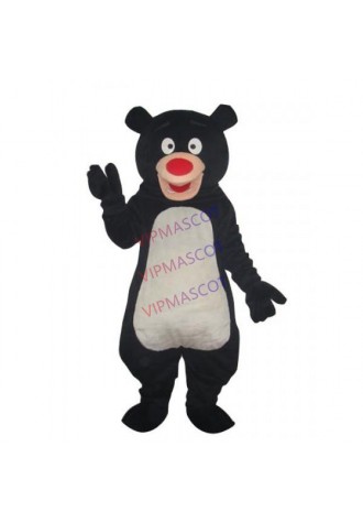 Black Blue Bear Mascot Adult Costume Cheap