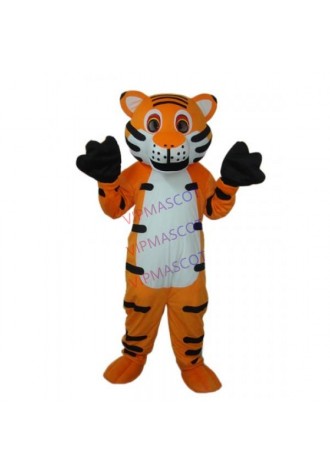 Orange Tiger Mascot Adult Costume