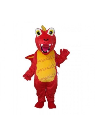 Red Thorn Dragon Mascot Adult Costume