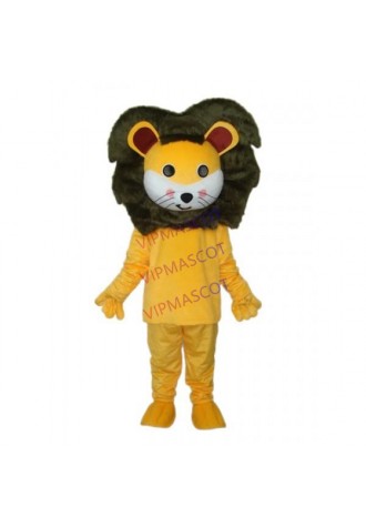 Small Yellow Lion Mascot Adult Costume