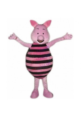 Pink Pig Mascot Costume