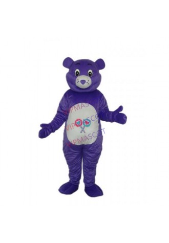 Purple Bear Mascot Adult Costume Online