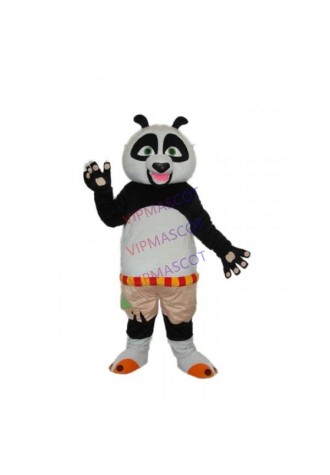 Short wool Kung Fu Panda Mascot Adult Costume