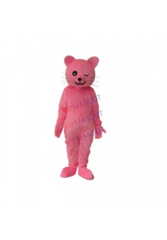Pink Cat Mascot Adult Costume Online