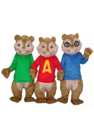 Theodore Chipmunk Mascot Adult Costume