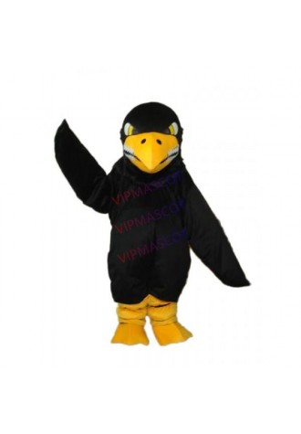 Long Wool Black Eagle Mascot Adult Costume Online