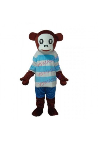 Leisure Version Mr.Jump Monkey Mascot Adult Costume