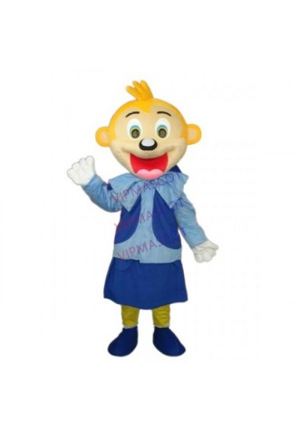 Smart Yellow Head Monkey Mascot Adult Costume