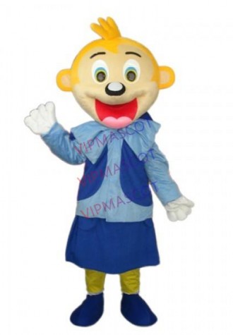 Smart Yellow Head Monkey Mascot Adult Costume