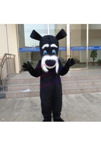 Black Dog Mascot Costume Cartoon Online